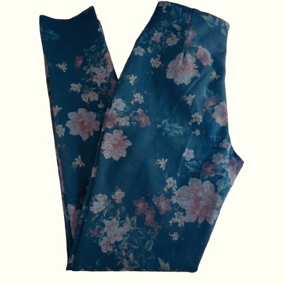 Tribal Leggings Floral Tapestry Print Small - Picture 1 of 8